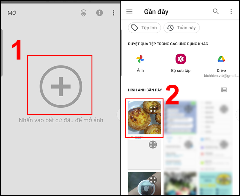 Chọn ảnh muốn tăng độ sắc n&eacute;t